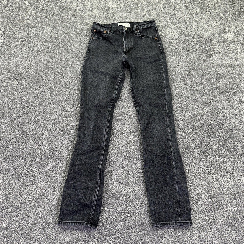 Abercrombie & Fitch Jeans Womens 24 00L Black High Rise Skinny Stretch Denim